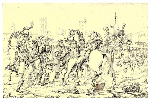 013-Napoleon herido en Ratisvona 23 de Abril de 1809-The Napoleon gallery 1846