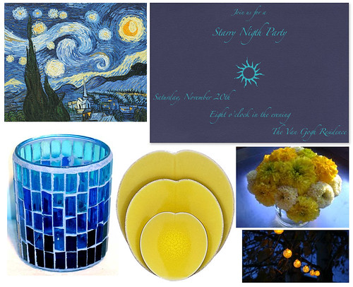 Host your party outdoors under a starry sky and hang this Starry Night 