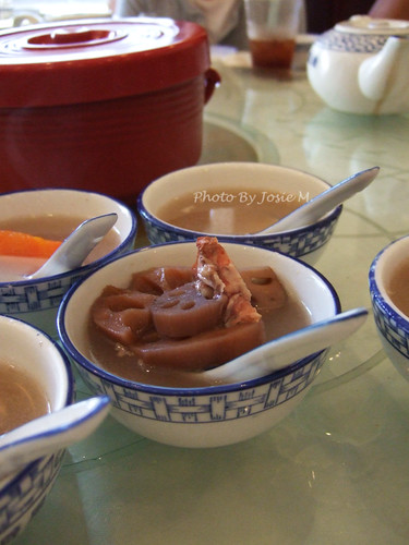 Complimentary Lotus root soup