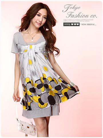yellow satin dress with patterns 2