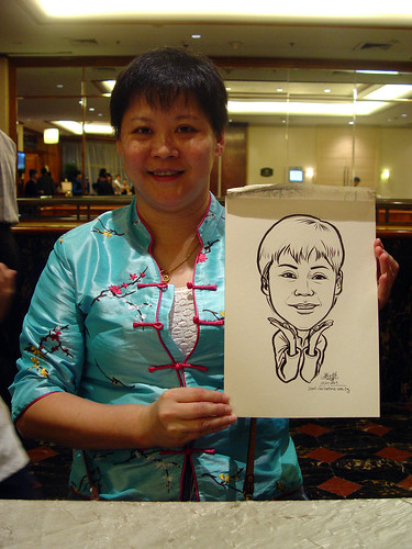 Caricature live sketching for wedding dinner 221109 - 4
