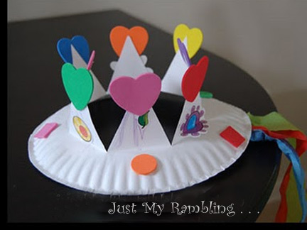 Craft Ideas Newspaper on Very Simple Craft With A Paper Plate And Some Stickers  Detail