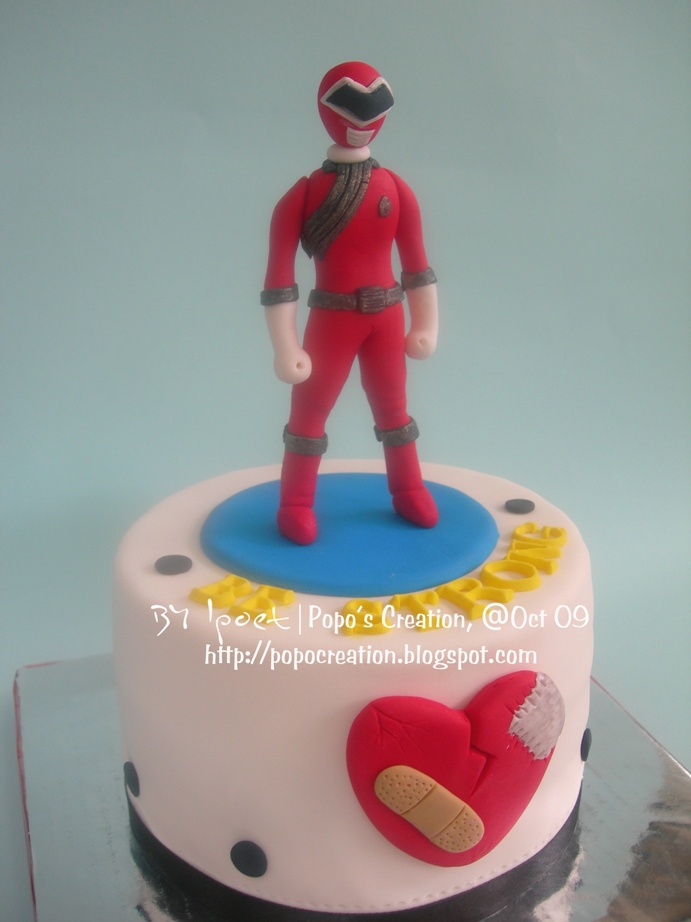 Power Ranger Cake for Broken Heart Man