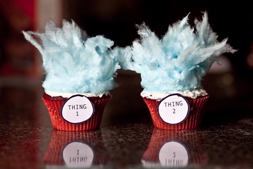 thing 1 thing 2. Thing 1 and Thing 2 Cupcakes!
