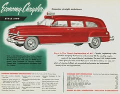 1953 Economy-Chrysler Ambulance Brochure
