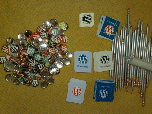 WordPress schwag arrived #wordcampnl