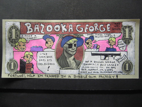 Dibujando en los billetes de dólar Bazooka