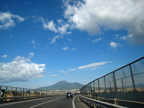 Vesuvius over the Naples