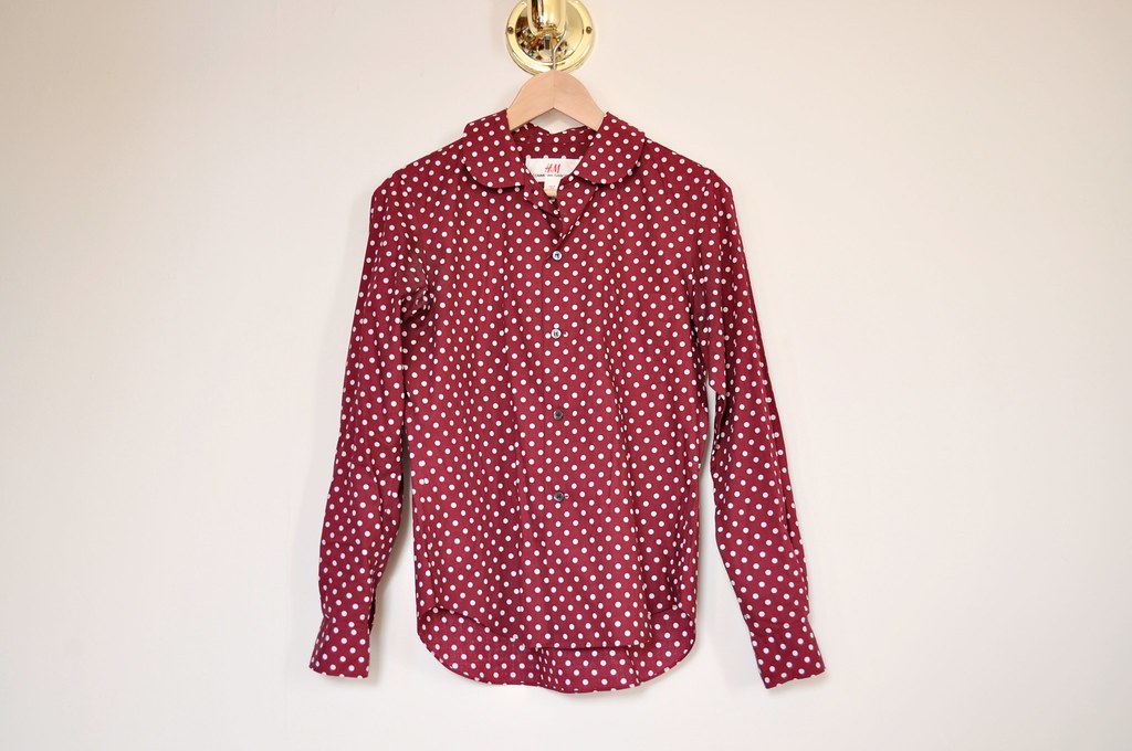 H&M Comme Des Garcons polkadot shirt