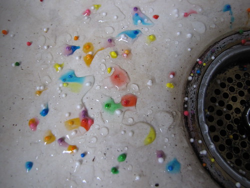 sprinkles in the sink