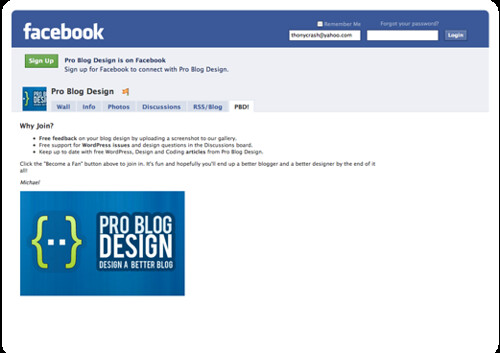 Pro Blog Design  Facebook
