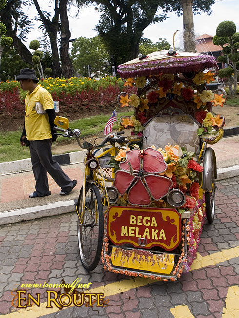 Malacca Adorned Rickshaws