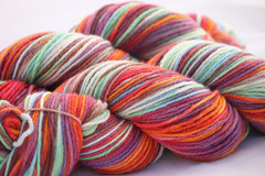 Obed on on Spirit Orgainc Merino Worsted 4 oz. (...a time to dye)