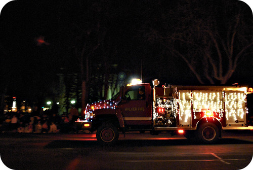 Light Parade, the only photo that turned out from the parade, oops!