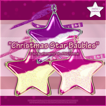 Christmas Star Baubles - © Blog Stella's Creations: http://sc-artistanelcuore.blogspot.com