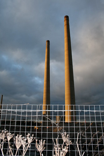 Chimneys at Northfleet Cement Works