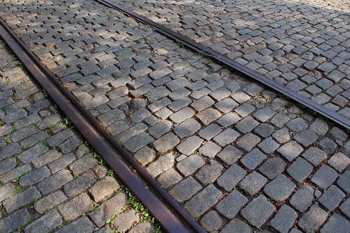 Cobblestones and Trolley Tracks