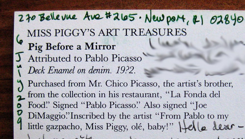Miss Piggy's Art Treasures humor