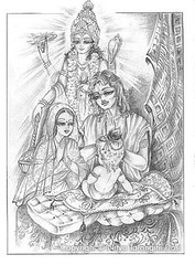 ISKCON desire tree - Krishna is born to Devaki...