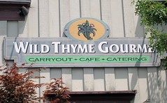 wild thyme gourmet - signage