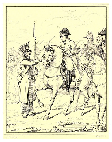 020-Un soldado excusandose de la recluta ante Napoleon campaña de 1814-The Napoleon gallery 1846