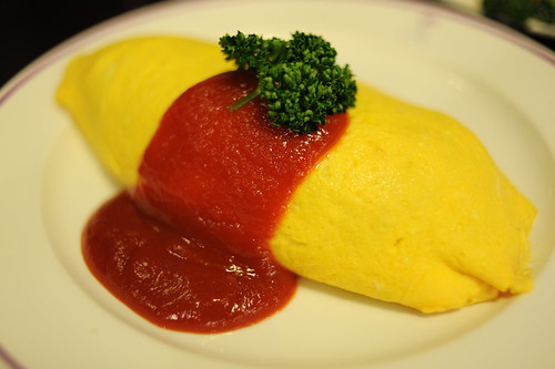 Omu-rice (Omelette) with rice