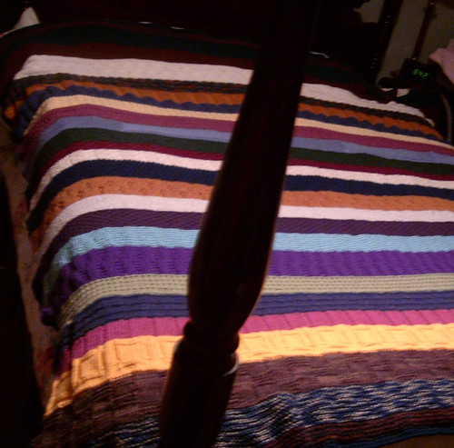 Oddball Blanket #5 Complete - On Bed
