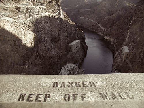 Hoover Dam Keep Off Wall