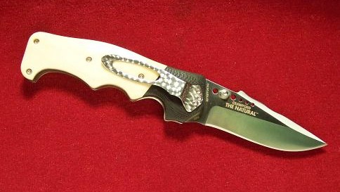 Columbia River Crawford The Natural with 3.88" Assisted Plain Blade, White Bone Scales