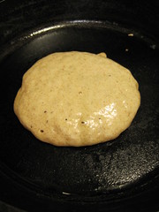 Whole Wheat Pancake Ready to Turn