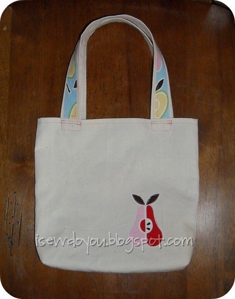 Apples and Pears tote back
