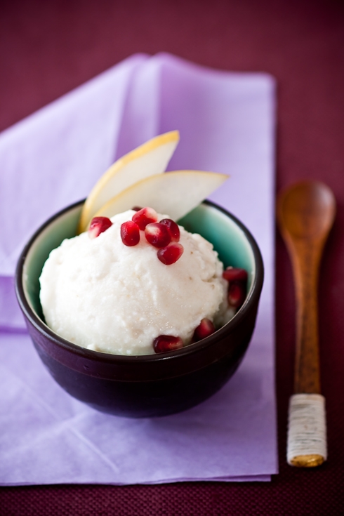 Asian Pear Frozen Yogurt