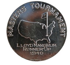 1940 Augusta Masters Runner-Up medal rev