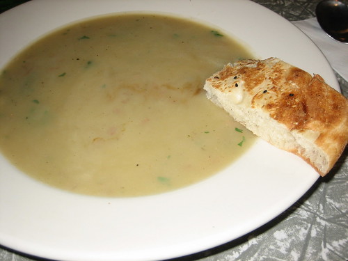 potato and leek soup of the day at soul food