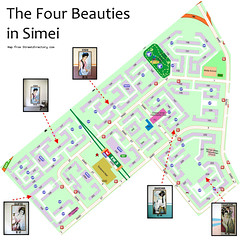 Four Beauties Map