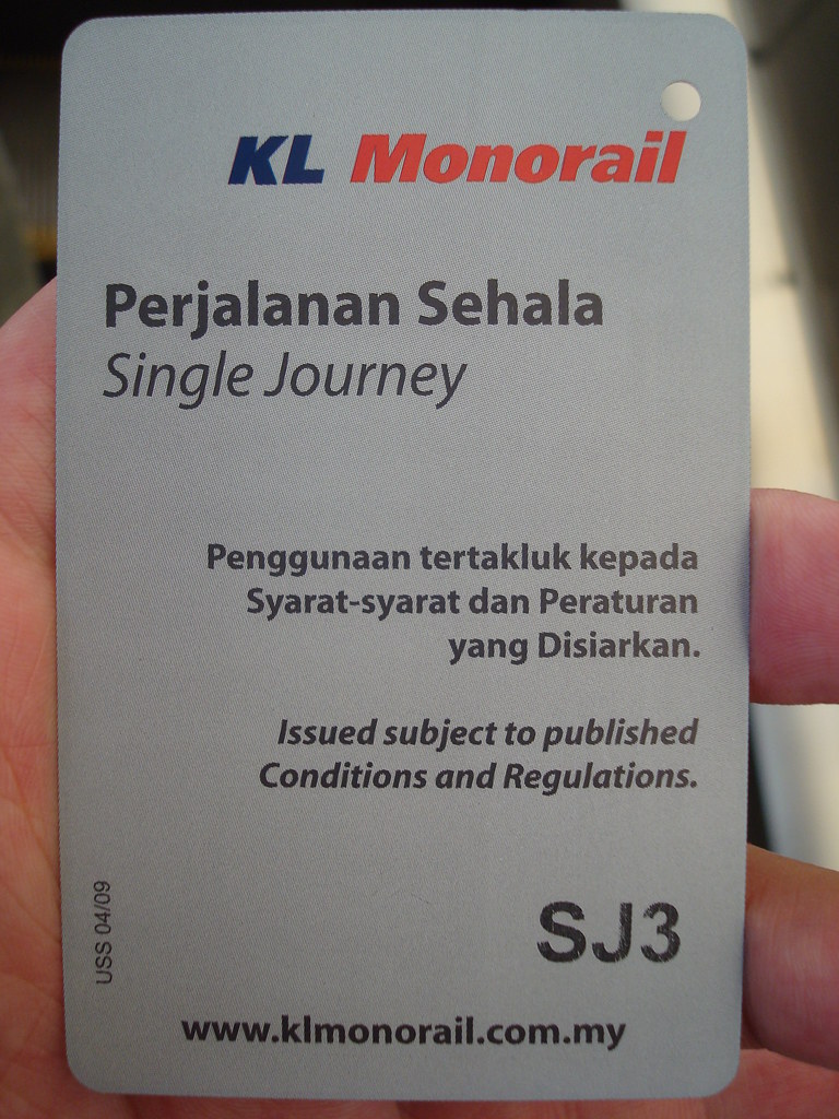 KL Monorail的票