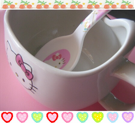 hello kitty spoon and mug