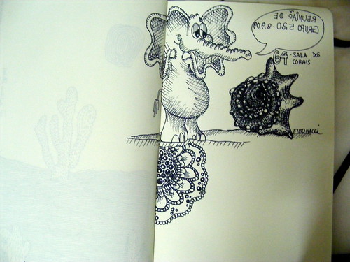 My moleskine goes with me when the work is boring.... (by Loca....)