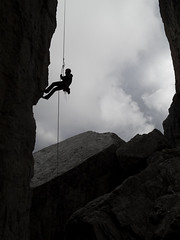 Doppia nel vuoto - Torre Lusy, Climbing in Cinque Torri, Dolomiti
