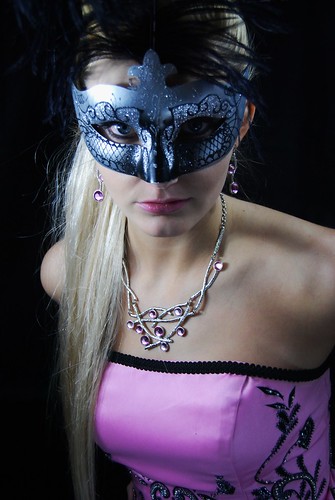 フリー画像|人物写真|女性ポートレイト|仮面/マスク|ドレス|フリー素材|