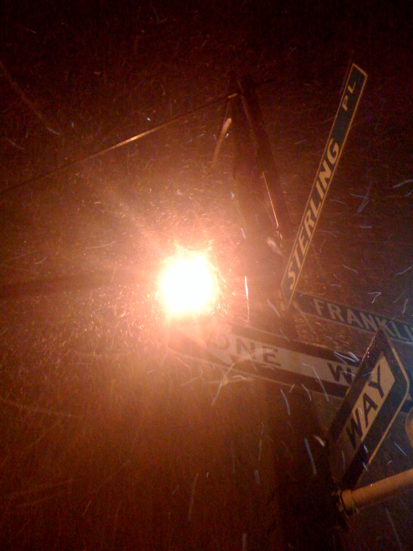 snowsign2 NYC Blizzard start 2/10