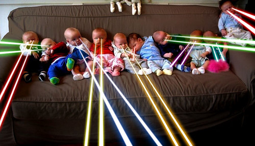babies with laser eyes