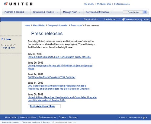 United Breaks Guitars - United.com Press Room - 071009