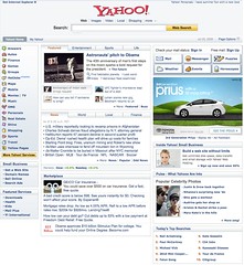 Old Yahoo Homepage 2009
