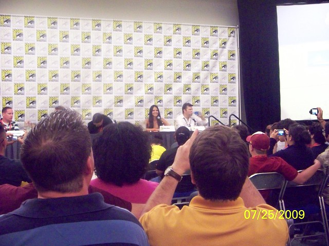 Olivia Munn at the star was fan film panel during Comic con 09 by awalker3423