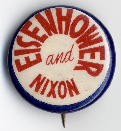 Eisenhower and Nixon Button, 1953