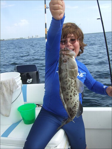 Maxwell catches a Black Grouper!