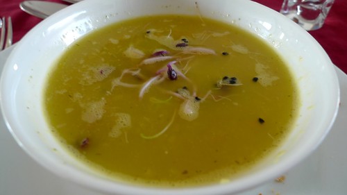 Yellow pepper soup by you.