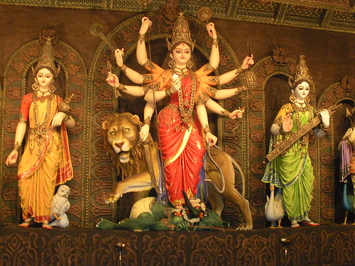 images of goddess durga. Goddess Durga at Chaltabagan