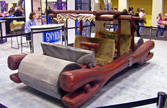 Flintstones car model at 2008 NY Auto Show